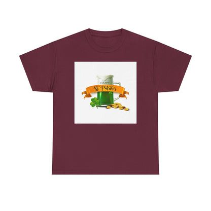Unisex St. Patrick's Day Tee — 'Happy St. Patrick's' Beer Mug & Gold Coins Design (Limited Edition)