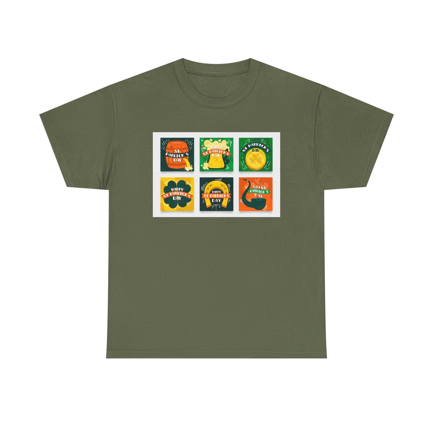 Unisex Retro St. Patrick’s Day Icons T-Shirt — Lucky Clover & Beer Graphic Tee (Limited Edition)