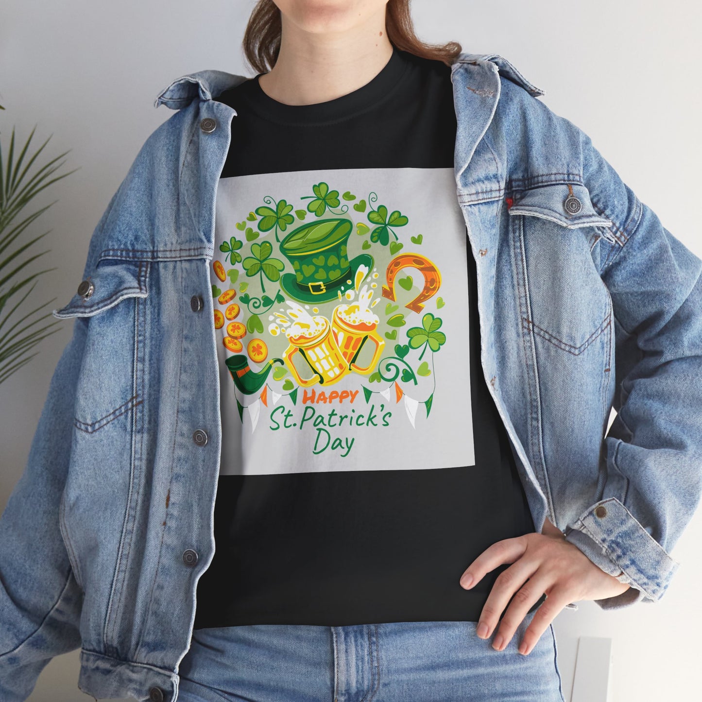 Unisex St. Patrick's Day Tee — 'Happy St. Patrick's Day' Shamrock & Leprechaun Hat Graphic (Limited Edition)