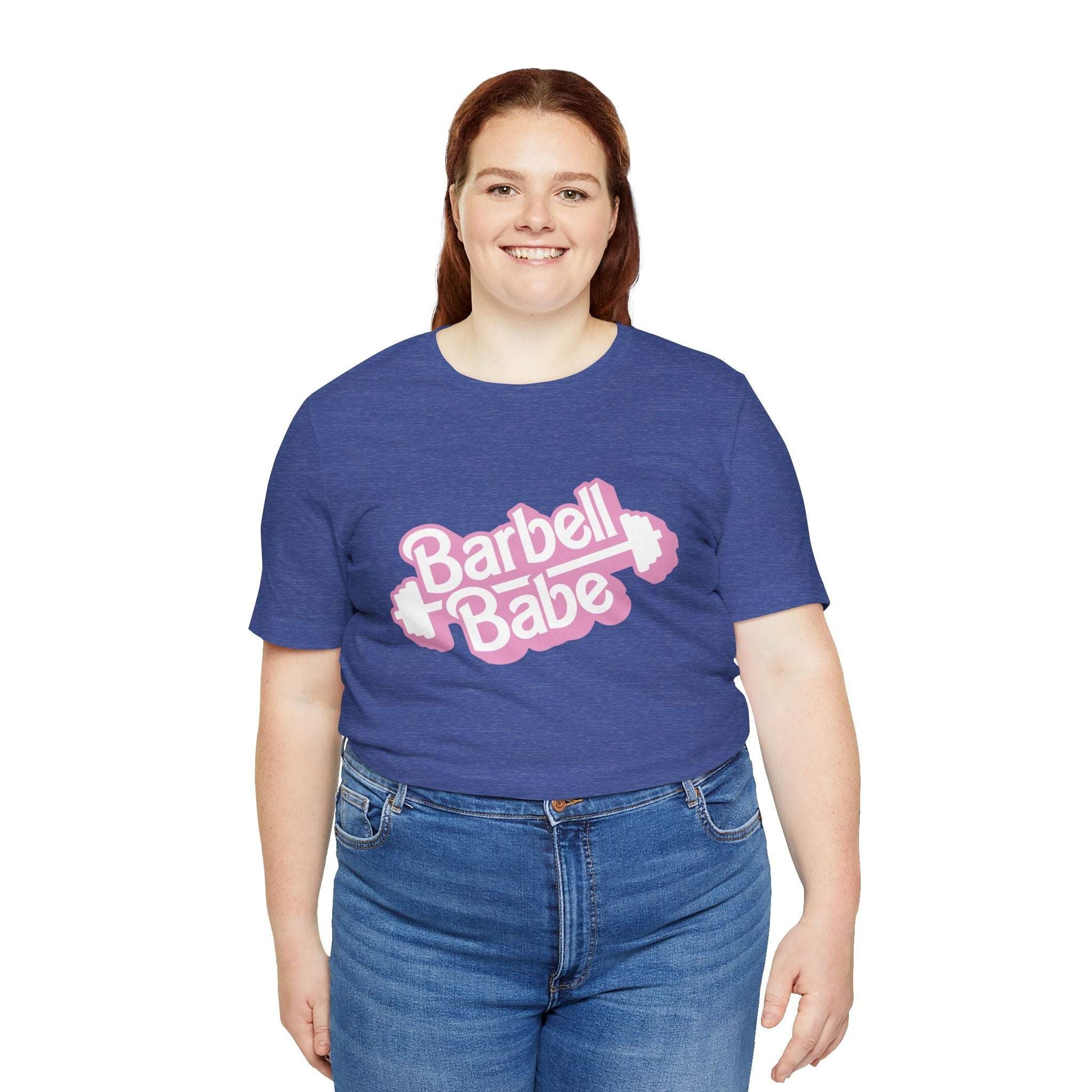 Women's Barbell Babe Tee - Girly and Cute Design