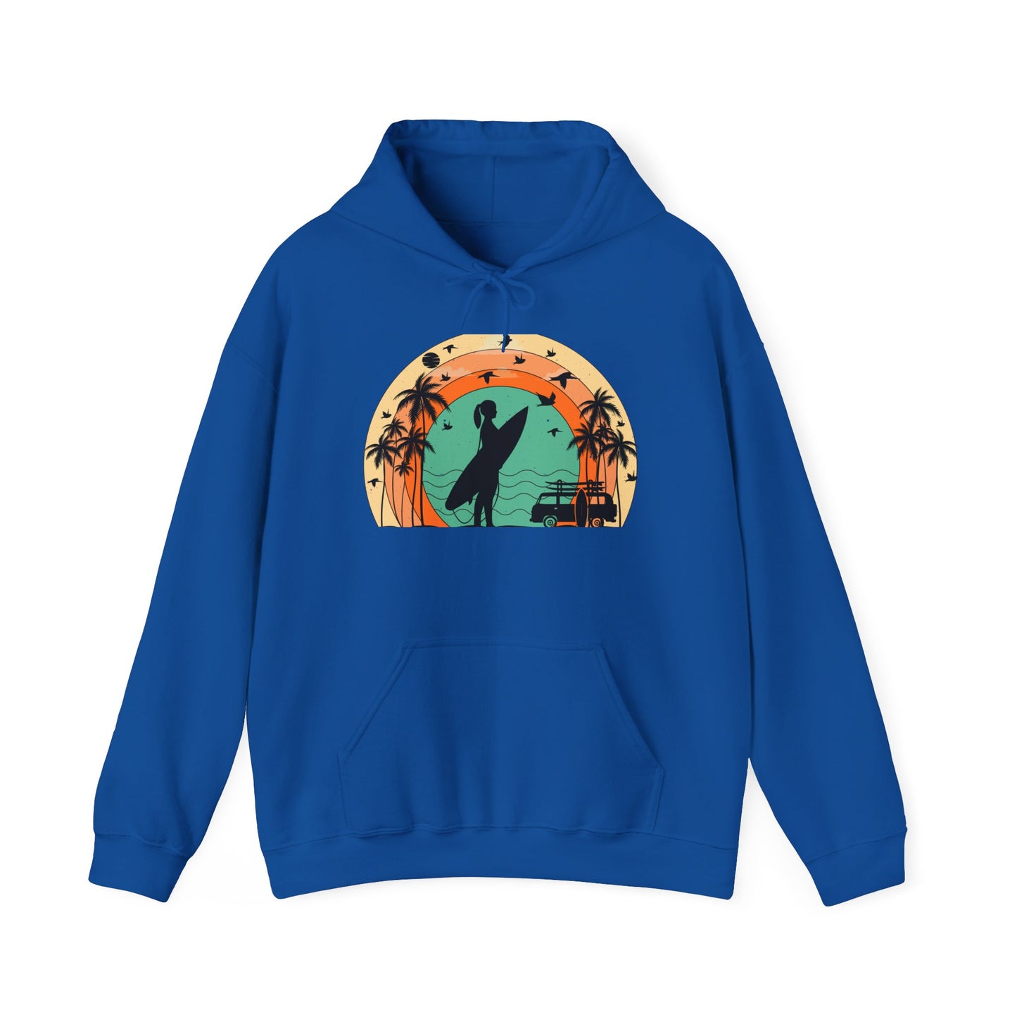 Vintage Retro Surfer Women's Hoodie