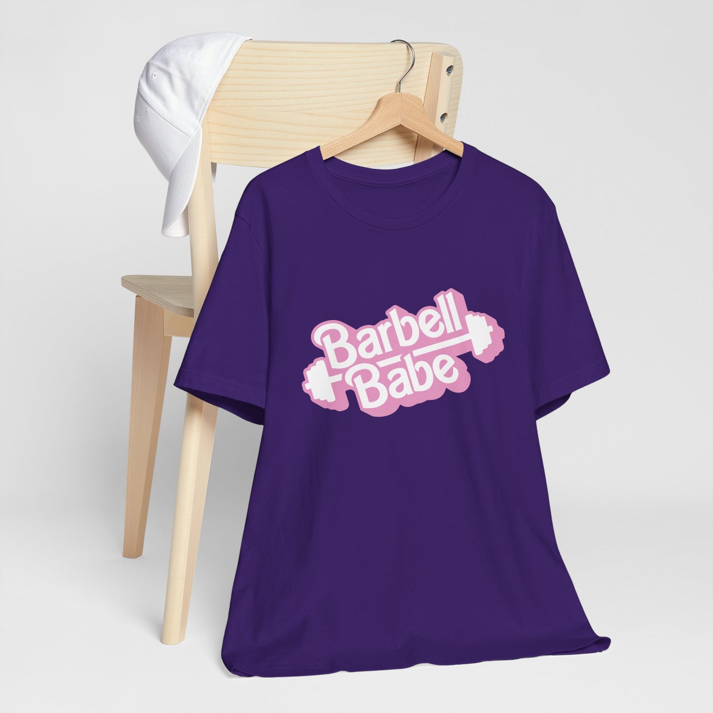 Women's Barbell Babe Tee - Girly and Cute Design