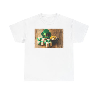 Unisex St. Patrick’s Day Gifts T-Shirt — Leprechaun Hat, Shamrock & Gold Pot Tee (Limited Edition)