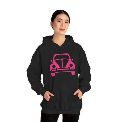 Pink Beetle Car Hoodie - Women's Hoodie