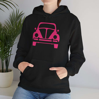 Pink Beetle Car Hoodie - Women's Hoodie
