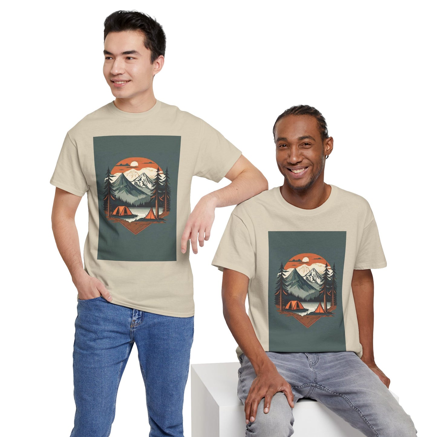 Moonlight Mountain Adventure Tee - Perfect Gift for Hikers