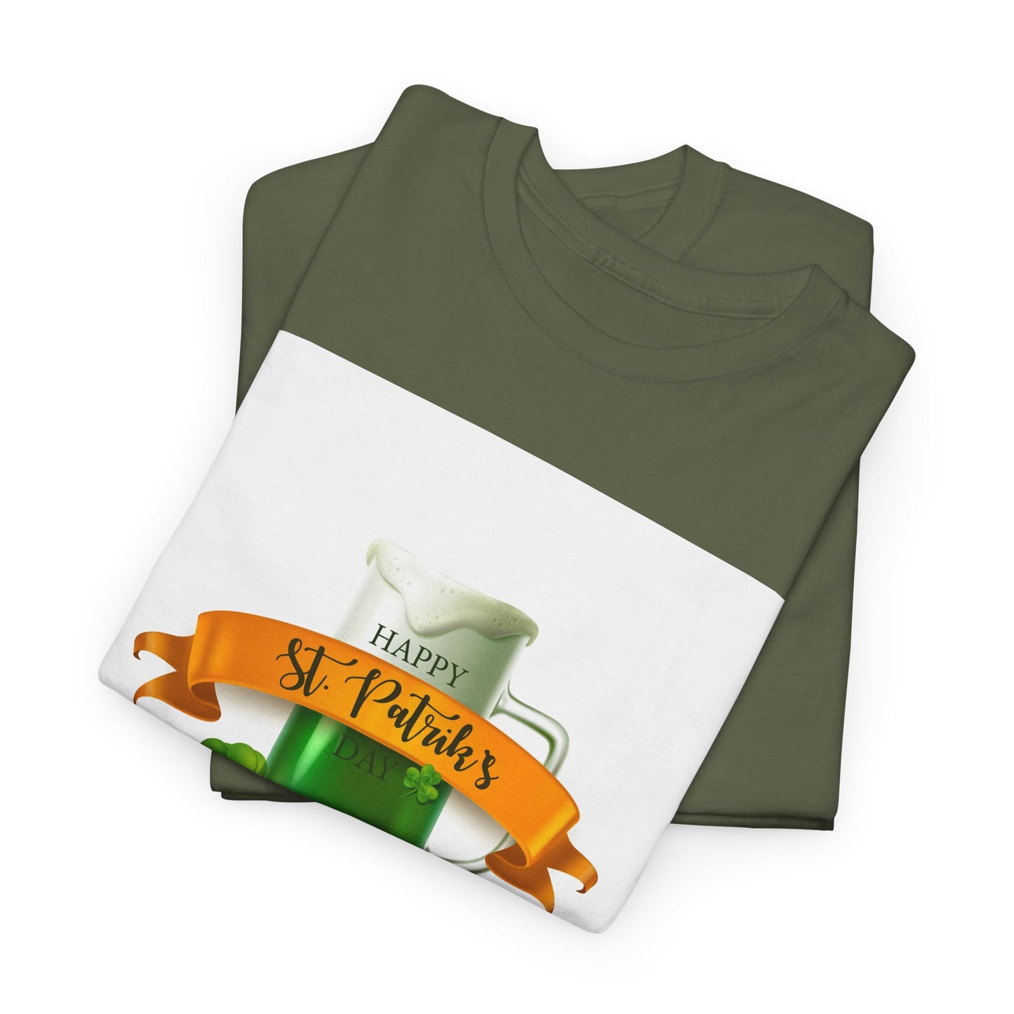 Unisex St. Patrick's Day Tee — 'Happy St. Patrick's' Beer Mug & Gold Coins Design (Limited Edition)