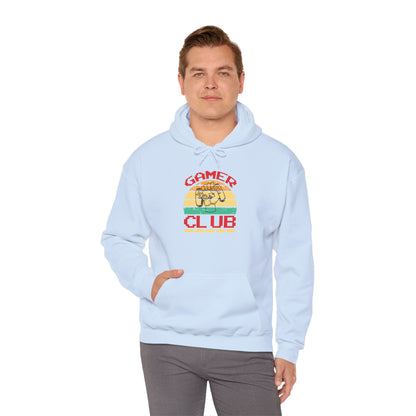 Gamer Club with Controller Design Men's Hoodie