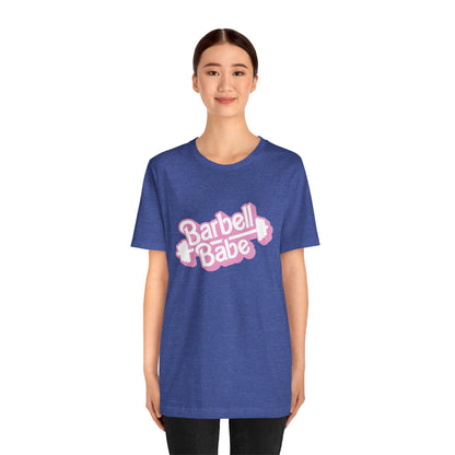 Women's Barbell Babe Tee - Girly and Cute Design