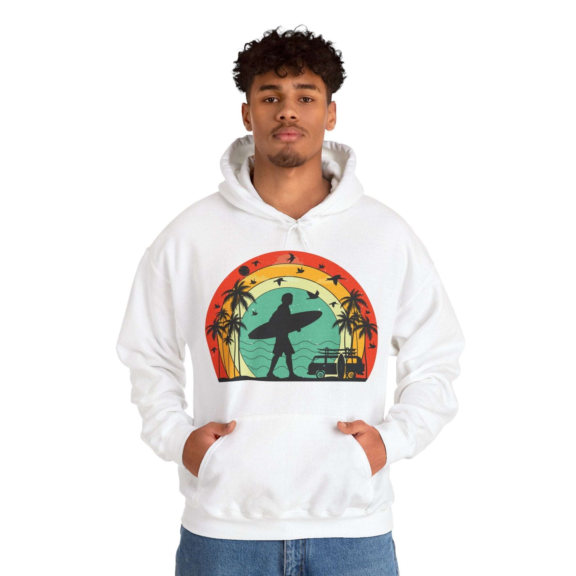 Retro Vintage Surfer Men's Hoodie