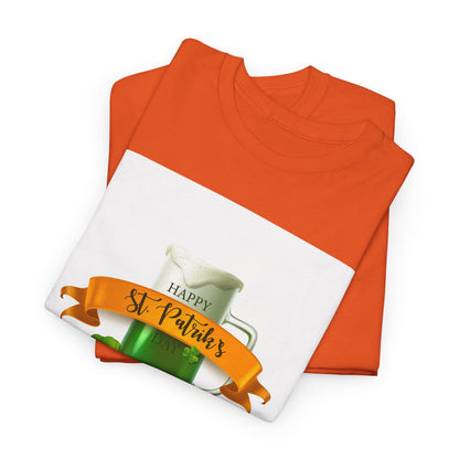 Unisex St. Patrick's Day Tee — 'Happy St. Patrick's' Beer Mug & Gold Coins Design (Limited Edition)