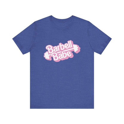Women's Barbell Babe Tee - Girly and Cute Design