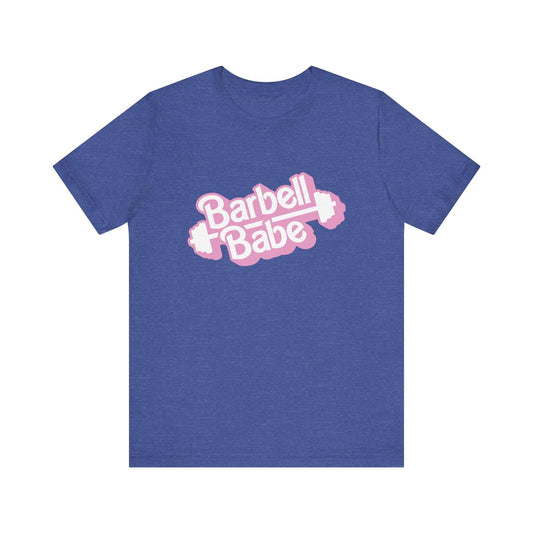 Women's Barbell Babe Tee - Girly and Cute Design