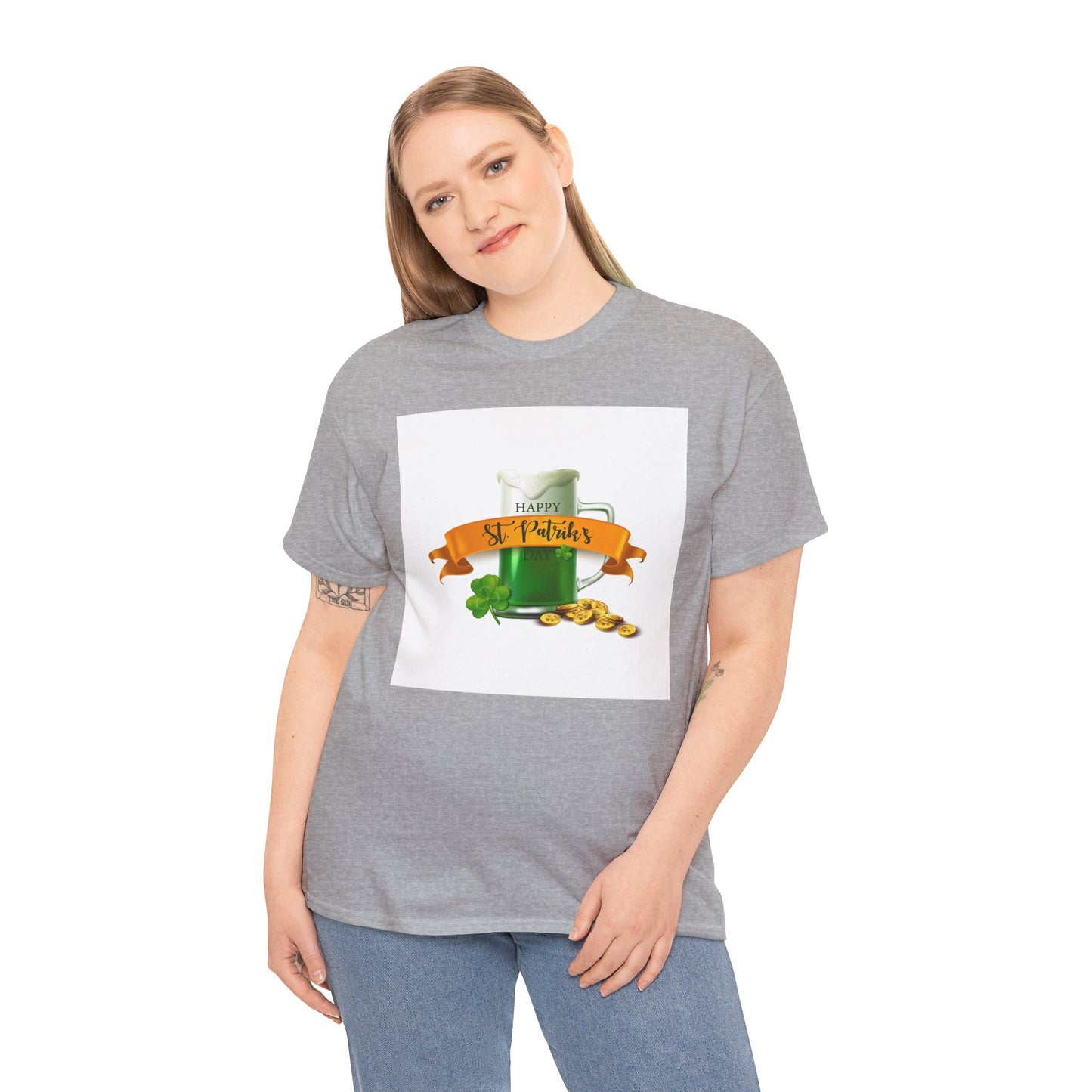 Unisex St. Patrick's Day Tee — 'Happy St. Patrick's' Beer Mug & Gold Coins Design (Limited Edition)