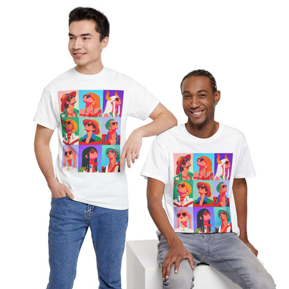 Retro One Piece Friends in Sunglasses Unisex Tee