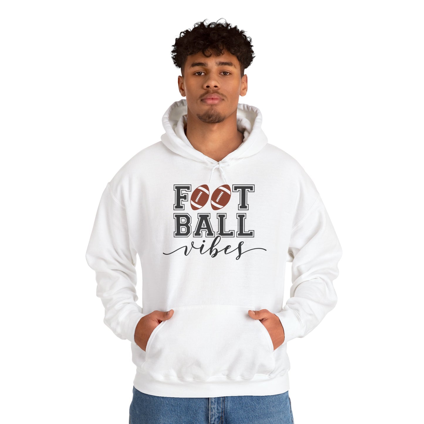Football Vibes Men's Hoodie - Sporty Athletic Apparel