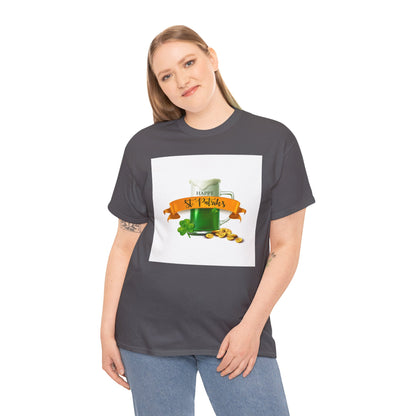 Unisex St. Patrick's Day Tee — 'Happy St. Patrick's' Beer Mug & Gold Coins Design (Limited Edition)