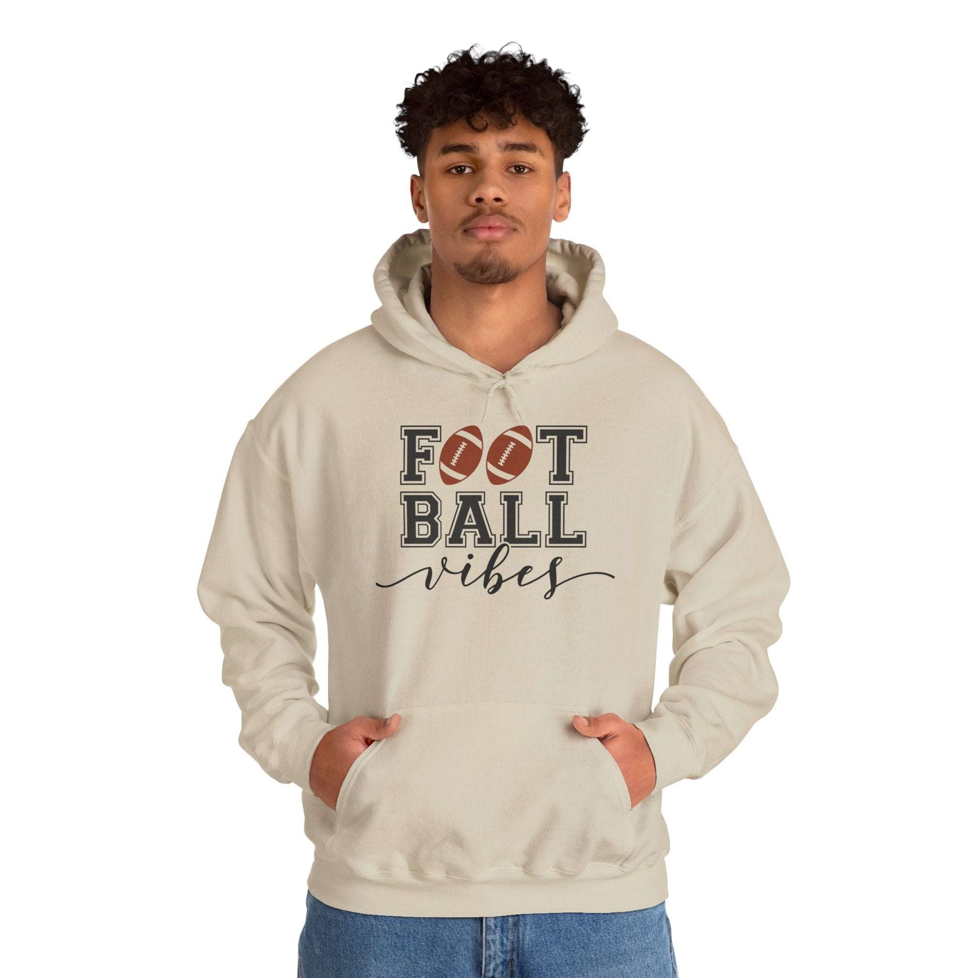 Football Vibes Men's Hoodie - Sporty Athletic Apparel