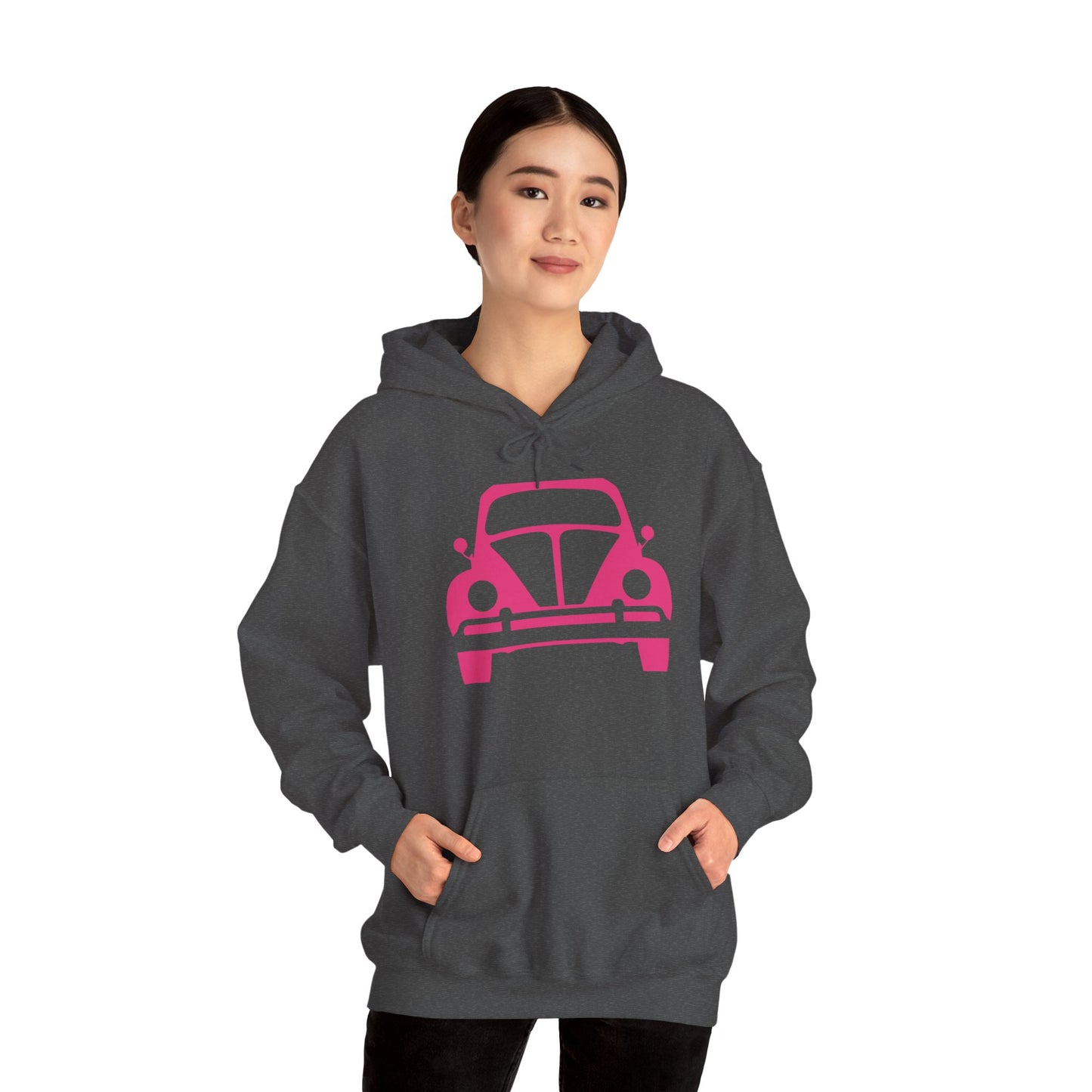 Pink Beetle Car Hoodie - Women's Hoodie