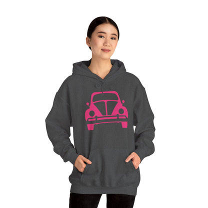 Pink Beetle Car Hoodie - Women's Hoodie