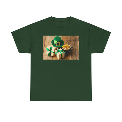 Unisex St. Patrick’s Day Gifts T-Shirt — Leprechaun Hat, Shamrock & Gold Pot Tee (Limited Edition)