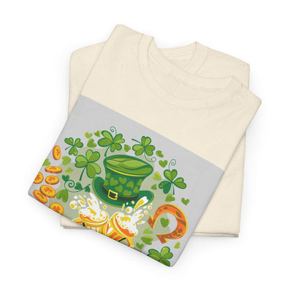 Unisex St. Patrick's Day Tee — 'Happy St. Patrick's Day' Shamrock & Leprechaun Hat Graphic (Limited Edition)