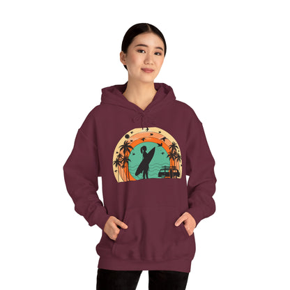 Vintage Retro Surfer Women's Hoodie