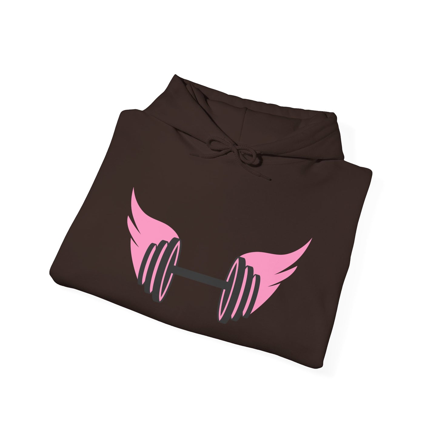 Women's Hoodie - Strong Barbell With Wings