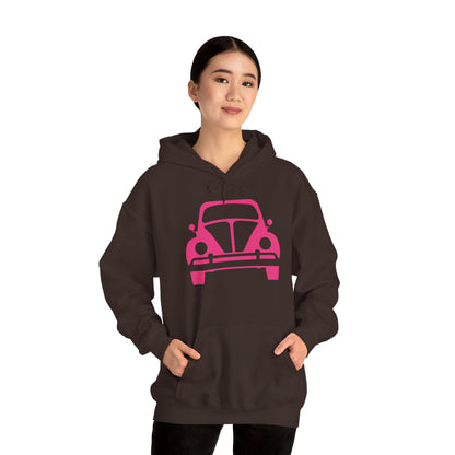 Pink Beetle Car Hoodie - Women's Hoodie