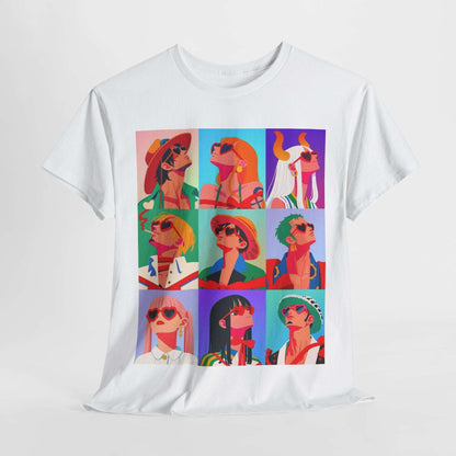 Retro One Piece Friends in Sunglasses Unisex Tee