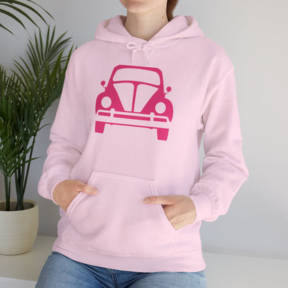 Pink Beetle Car Hoodie - Women's Hoodie