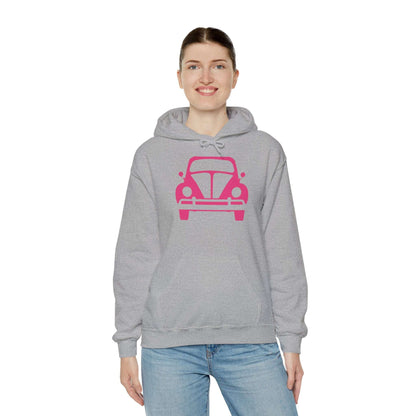 Pink Beetle Car Hoodie - Women's Hoodie