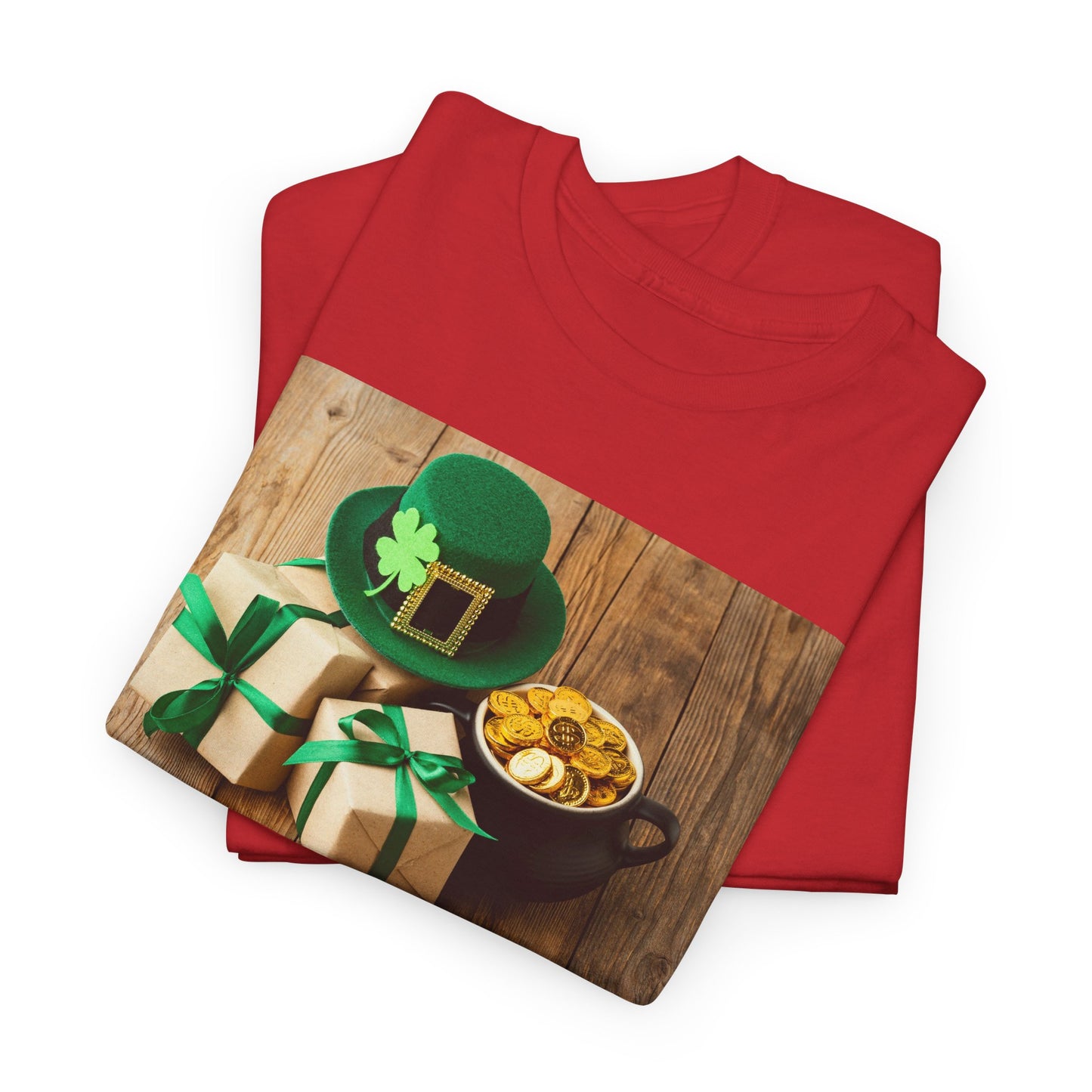 Unisex St. Patrick’s Day Gifts T-Shirt — Leprechaun Hat, Shamrock & Gold Pot Tee (Limited Edition)