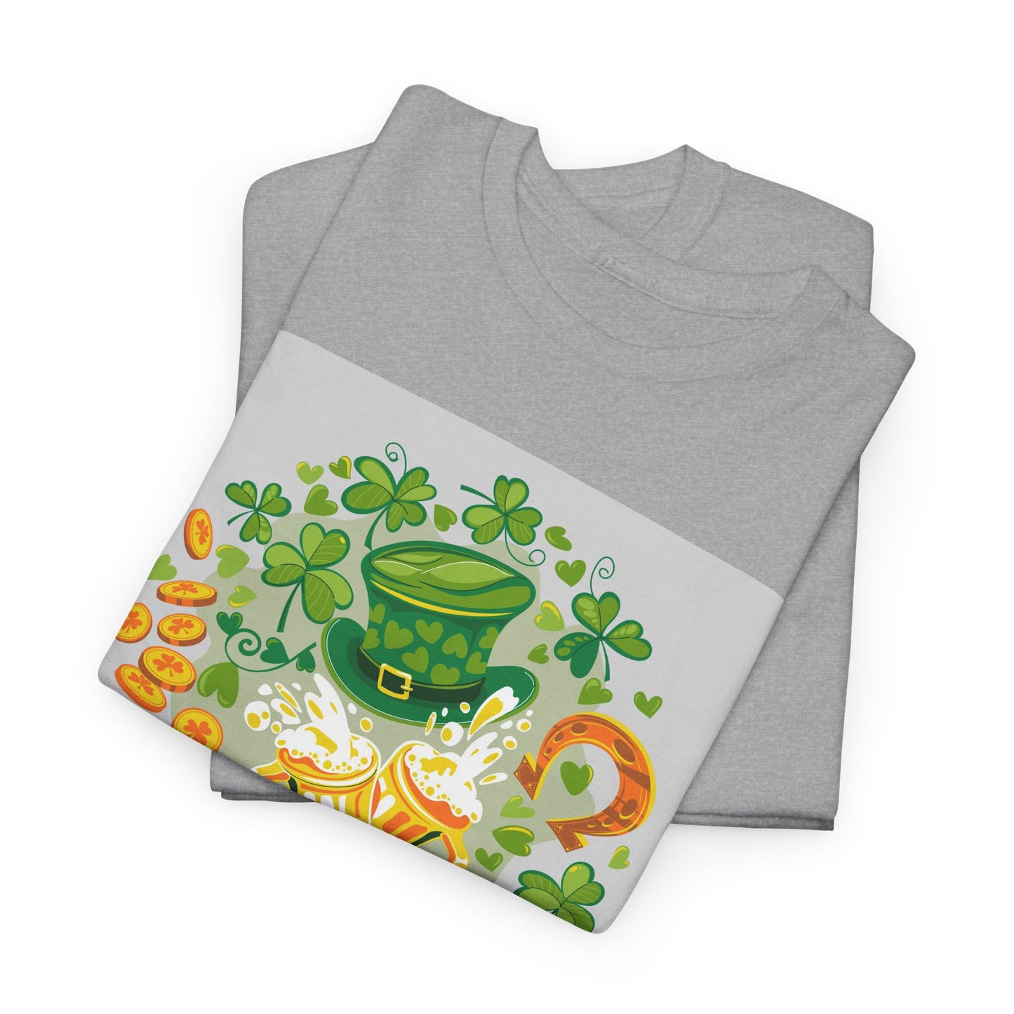 Unisex St. Patrick's Day Tee — 'Happy St. Patrick's Day' Shamrock & Leprechaun Hat Graphic (Limited Edition)