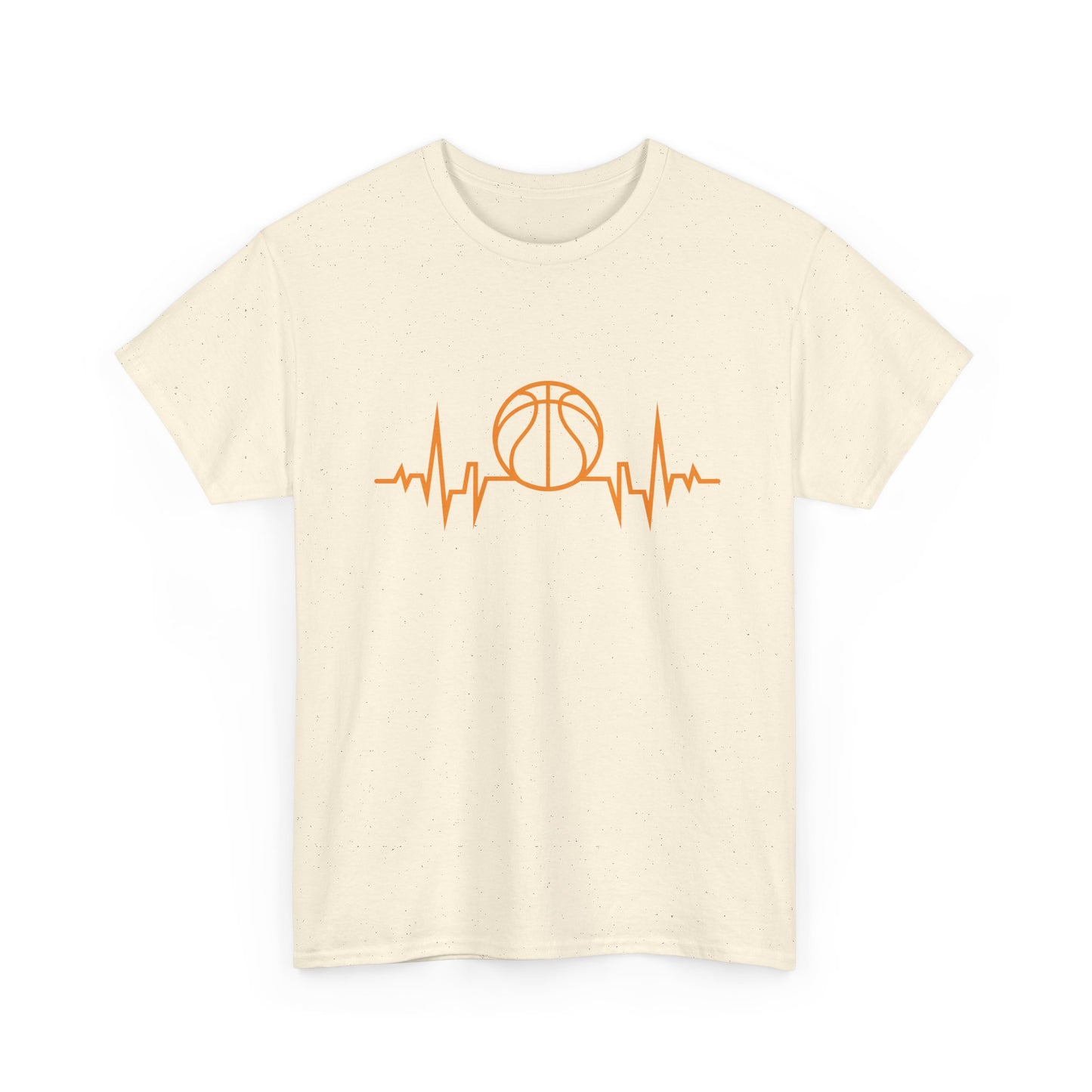Basketball Heartbeat Tee — Basketball Pulse Graphic T-Shirt