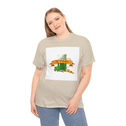 Unisex St. Patrick's Day Tee — 'Happy St. Patrick's' Beer Mug & Gold Coins Design (Limited Edition)