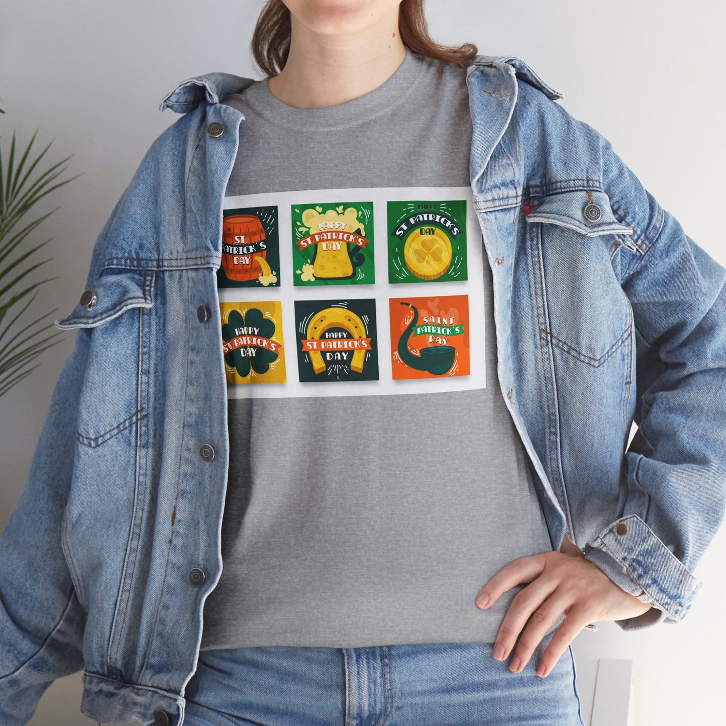 Unisex Retro St. Patrick’s Day Icons T-Shirt — Lucky Clover & Beer Graphic Tee (Limited Edition)