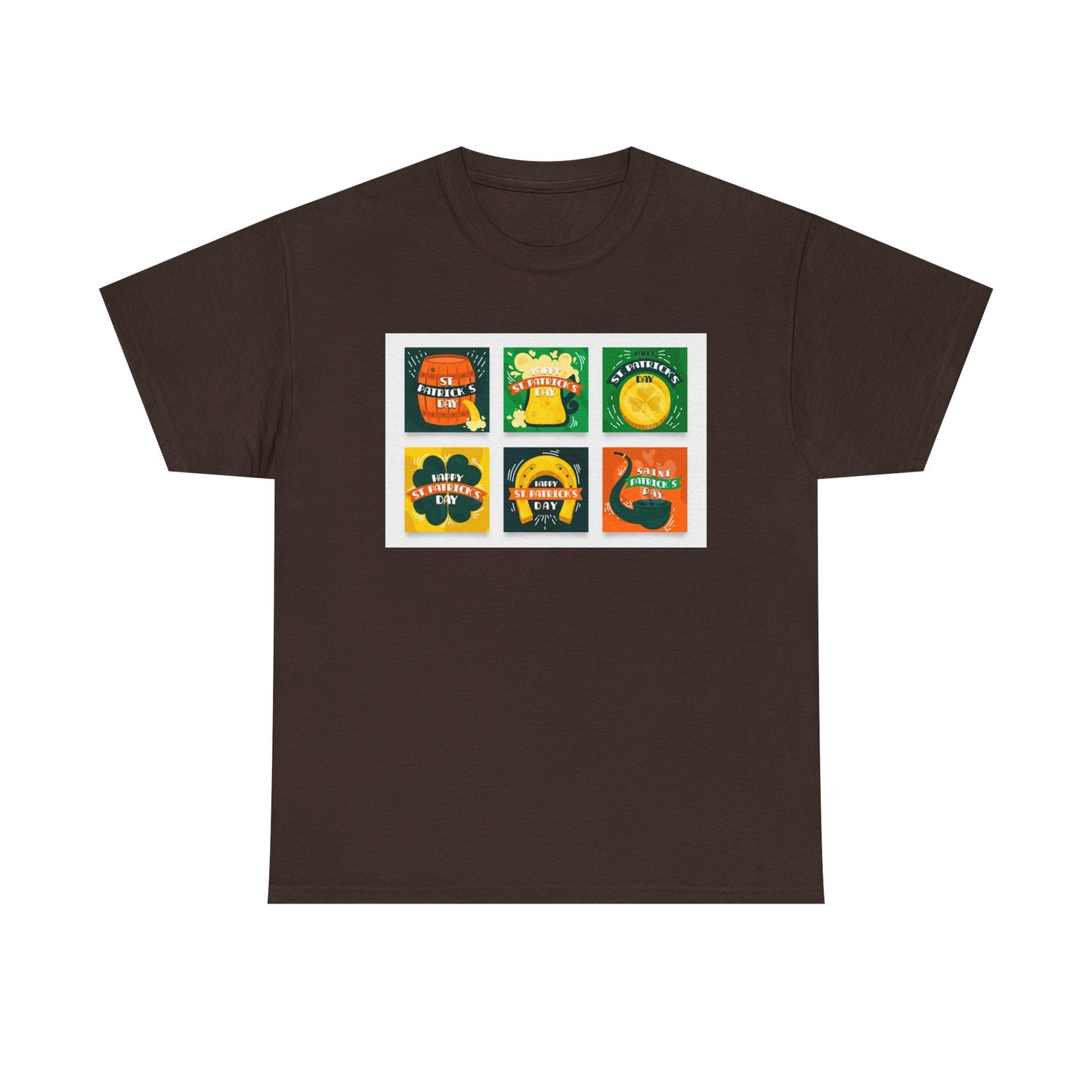 Unisex Retro St. Patrick’s Day Icons T-Shirt — Lucky Clover & Beer Graphic Tee (Limited Edition)