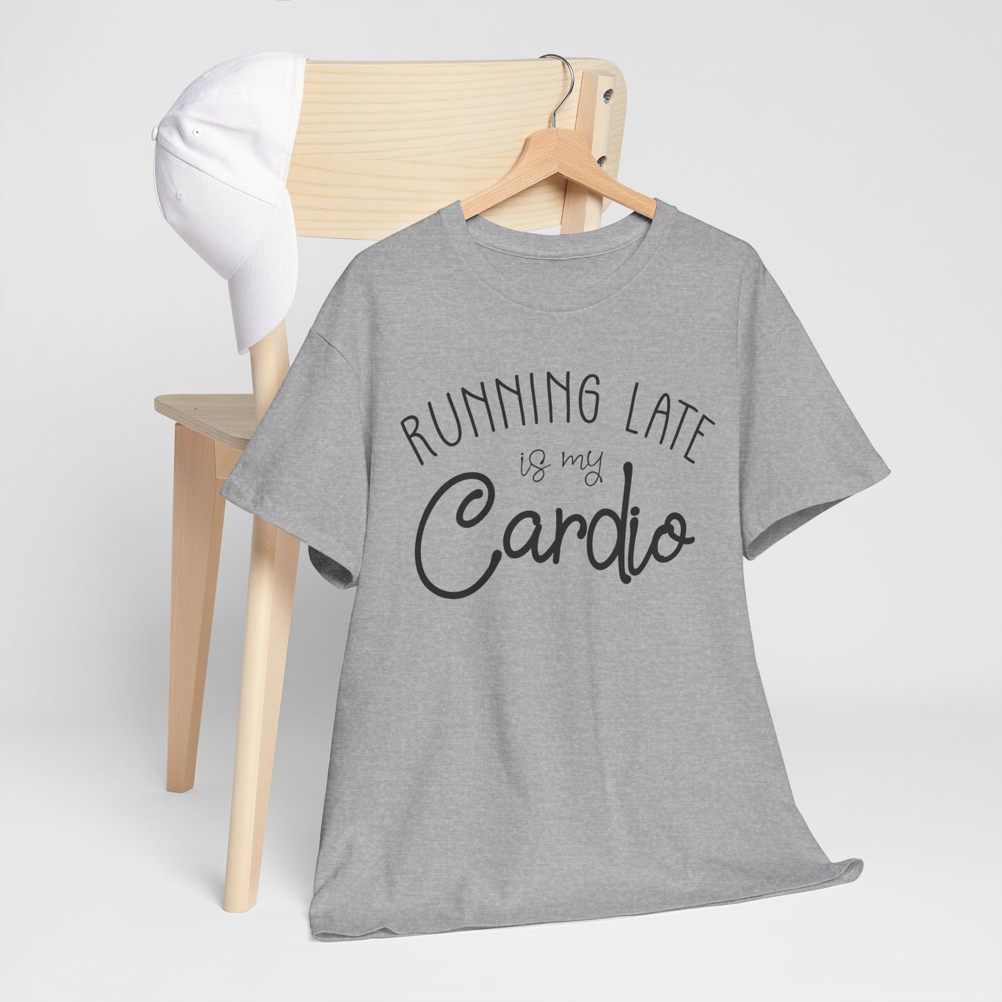 Men's T-Shirt - Running Late is my Cardio Tee