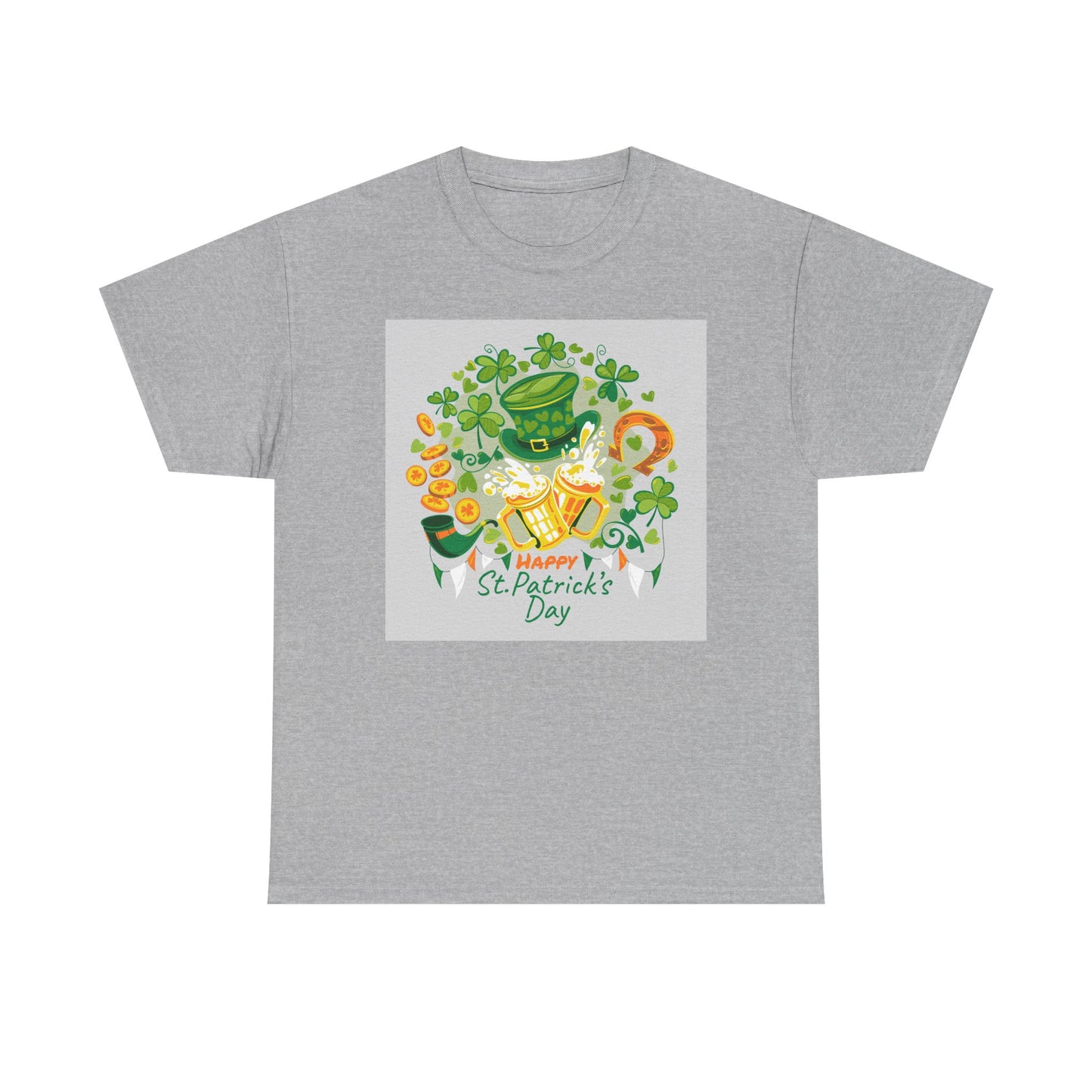 Unisex St. Patrick's Day Tee — 'Happy St. Patrick's Day' Shamrock & Leprechaun Hat Graphic (Limited Edition)