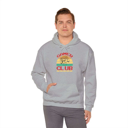 Gamer Club with Controller Design Men's Hoodie
