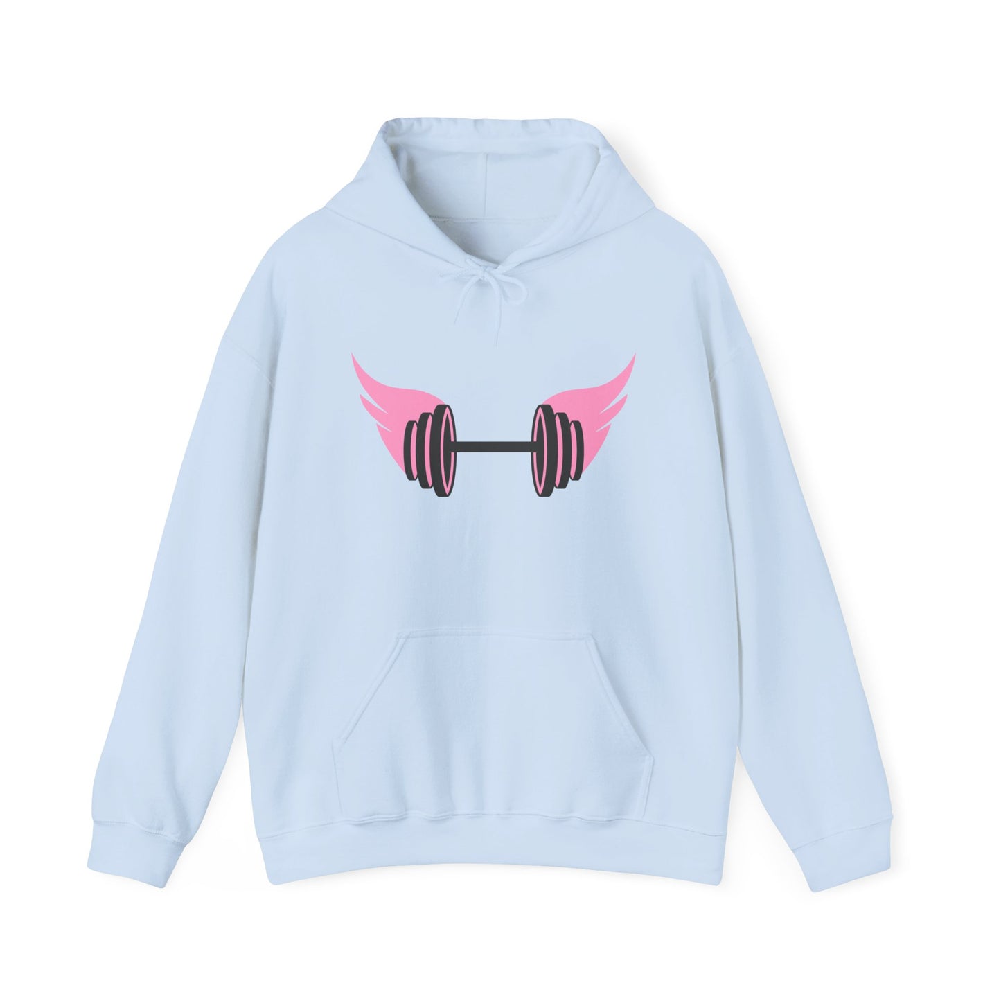 Women's Hoodie - Strong Barbell With Wings