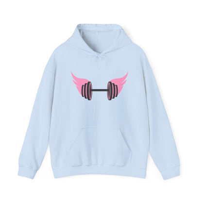 Women's Hoodie - Strong Barbell With Wings