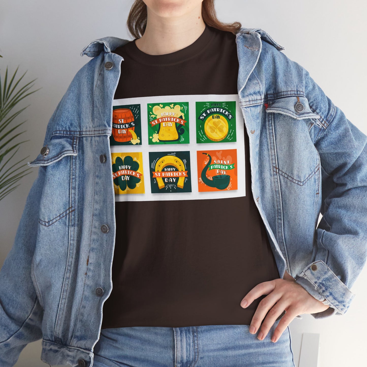 Unisex Retro St. Patrick’s Day Icons T-Shirt — Lucky Clover & Beer Graphic Tee (Limited Edition)