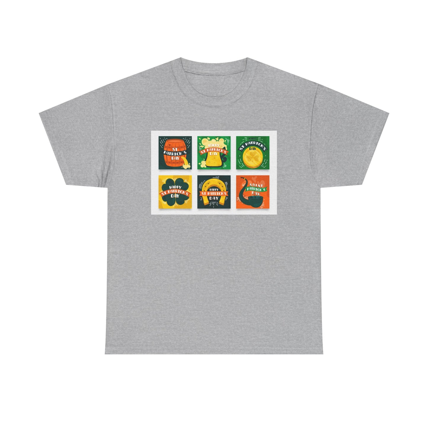 Unisex Retro St. Patrick’s Day Icons T-Shirt — Lucky Clover & Beer Graphic Tee (Limited Edition)