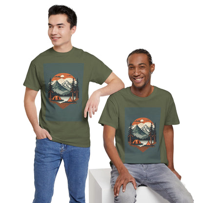 Moonlight Mountain Adventure Tee - Perfect Gift for Hikers