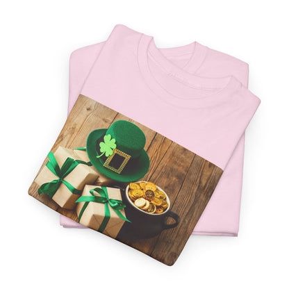 Unisex St. Patrick’s Day Gifts T-Shirt — Leprechaun Hat, Shamrock & Gold Pot Tee (Limited Edition)