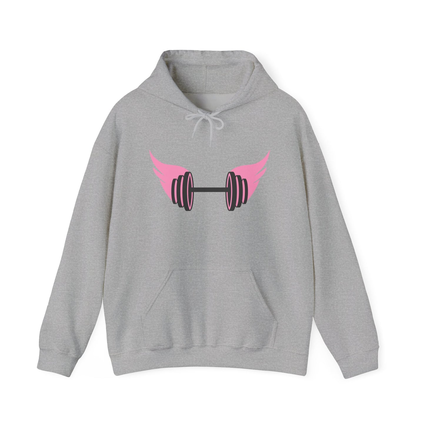 Women's Hoodie - Strong Barbell With Wings