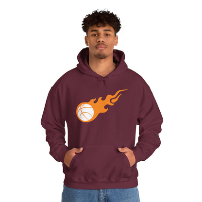 Fire Basketball Hoodie - Men's Varsity Hooded Sweatshirt