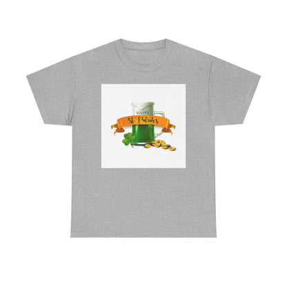 Unisex St. Patrick's Day Tee — 'Happy St. Patrick's' Beer Mug & Gold Coins Design (Limited Edition)